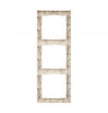 SUNO Рамка декоративная универсальная 3-постовая Цвет "Слоновая кость"  721583  Legrand