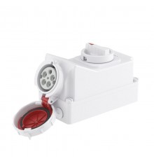 Розетка наружн.уст.с МЕХ-ОЙ блокиров. и боков.располож.разъема IP67 63А 3P+E+N 400В  DIS5616387  DKC