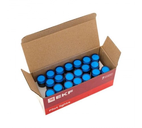 Матрица светодиодная AD16-16HS синяя 230В AC (16 мм) PROxima  ledm-ad16-16-b  EKF