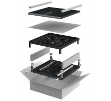 LINEA N Компл. осн. и крыша 600х800мм шкафа 28-47U чер.  LN05-XXX68-Y  ITK