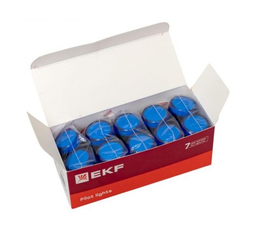 Матрица светодиодная AD16-22HS синяя 220-400В AC/DC  ledm-ad16-b-230acdc  EKF