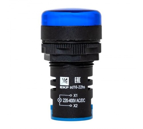 Матрица светодиодная AD16-22HS синяя 220-400В AC/DC  ledm-ad16-b-230acdc  EKF