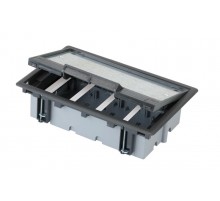 Simon Connect Люк в пол на 6 S-модулей (12 модулей К45), глубина 70-100мм, бетон, графит  SF670-14  Simon