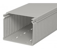 Короб перфорированный LK4 80x100 мм (перфорация 4 мм, борт 84 мм, крышка 107 мм) ПВХ серый RAL 7030  6179024  OBO Bettermann