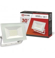 Прожектор светодиодный СДО-7 30Вт 230В 6500К IP65 белый  4690612034690  IN HOME
