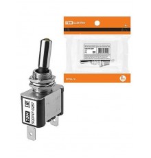 Выключатель-тумблер ASW-07D 1P 12В AC/DC 25А (3c) ON-OFF с фиксацией с желтой LED подсветкой   SQ0747-0287  TDM