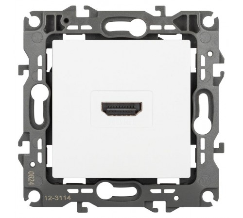 Розетка ЭРА Серия 12 12-3114-01М HDMI, белый матовый   Б0065724  ЭРА