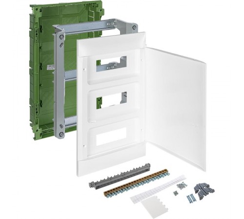 Practibox S Пластиковый щиток Встраиваемый (в полые стены) 3X12 Белая дверь  135563  Legrand