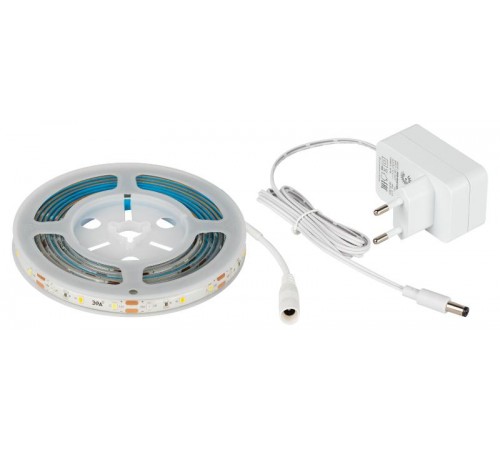 Светодиодная лента для растений  FITO-Strip Light-Rа90-27W-3m-12V-IP65 полного спектра 3м IP65 с адаптером 12V  Б0064597  ЭРА