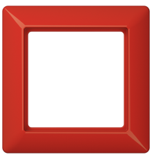 Рамка 1-кратная для вертикальной и горизонтальной установки; термопласт, красная  AS581BFRT  Jung