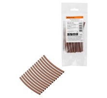 Набор трубок термоусаживаемых, клеевых "Моноцвет, коричневый 4,8/1,5 " SQ0548-3004  TDM