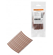 Набор трубок термоусаживаемых, клеевых "Моноцвет, коричневый 4,8/1,5 " SQ0548-3004  TDM