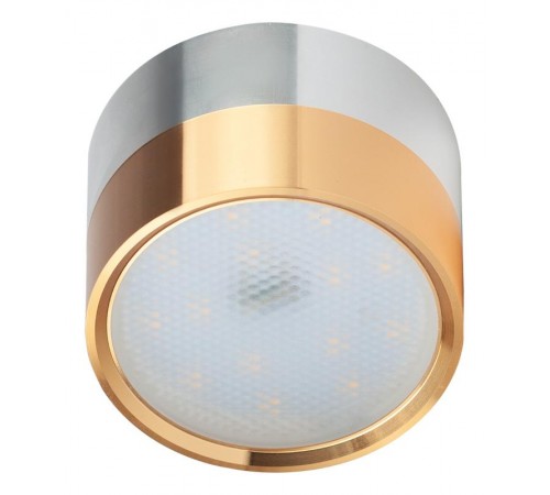 Светильник накладной подсветка OL7 GX53 GD/CH под лампу Gx53, алюминий, цвет золото+хром (40/1440)  Б0048532  ЭРА