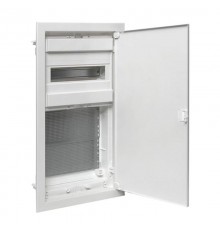 Встраиваемый комбинир. щит "Nova" (1 DIN + 2 МП) 3 габарит 12 мод. с пластиковой дверью IP41  nv-cb-pd-1+2  EKF