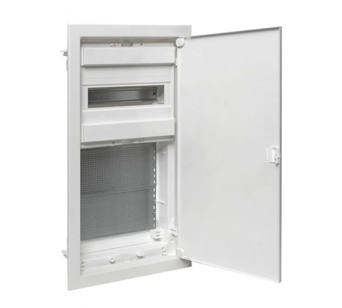 Встраиваемый комбинир. щит "Nova" (1 DIN + 2 МП) 3 габарит 12 мод. с пластиковой дверью IP41  nv-cb-pd-1+2  EKF