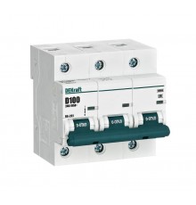 Выключатель автоматический трехполюсный ВА-201 100А D 10кА  13021DEK  DEKraft