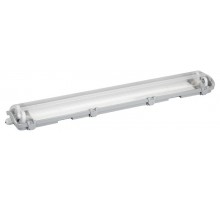 Светильник линейный пылевлагозащищенный под 2 светодиодные лампы T8 G13  SPP-103-0-102-060 IP65   2x600мм транзитный с отражателем 20шт в линию  Б006