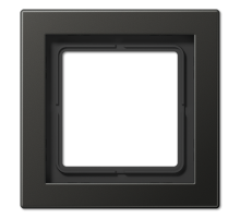 Рамка для вертикальной и горизонтальной установки, 1 пост; металл; антрацит; LS Design  ALD2981AN  Jung