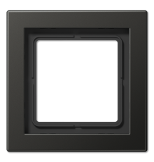 Рамка для вертикальной и горизонтальной установки, 1 пост; металл; антрацит; LS Design  ALD2981AN  Jung