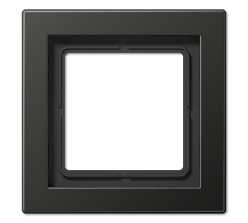 Рамка для вертикальной и горизонтальной установки, 1 пост; металл; антрацит; LS Design  ALD2981AN  Jung