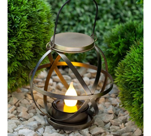 Cветильник садовый декоративный Лофт подвесной с ручкой, ERASFM-01 металл, 26 см  Б0044845  ЭРА