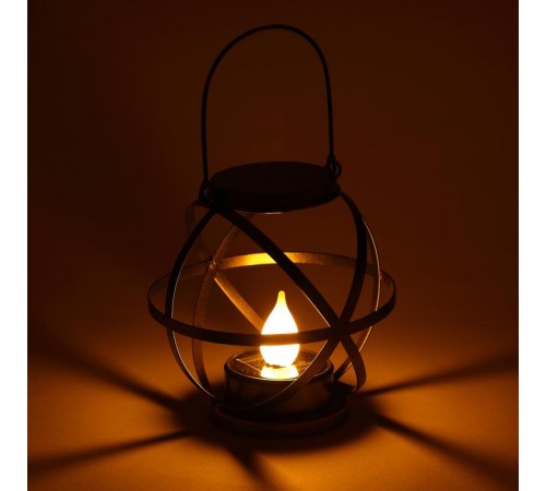 Cветильник садовый декоративный Лофт подвесной с ручкой, ERASFM-01 металл, 26 см  Б0044845  ЭРА