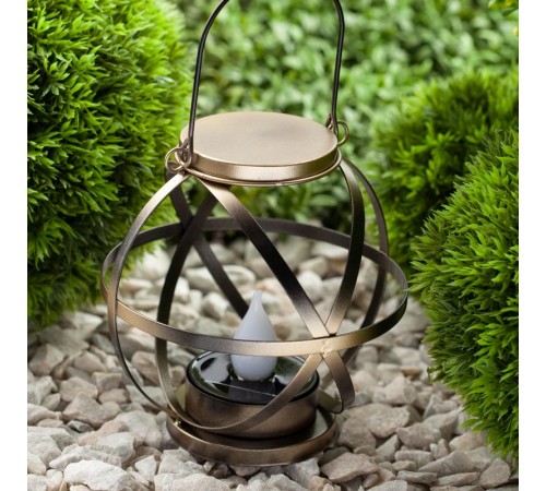 Cветильник садовый декоративный Лофт подвесной с ручкой, ERASFM-01 металл, 26 см  Б0044845  ЭРА