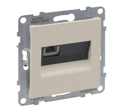 SUNO Телефонная розетка RJ11 одиночная. Цвет "Слоновая кость"  721261  Legrand