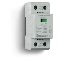 Устройство защиты от импульсных перенапряжений УЗИП тип 1+2 (1 варистор/искровый разрядник); модульный, ширина 36мм; степень защиты IP20