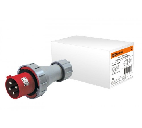 Вилка кабельная IP67 63А 3Р+РЕ 380В   SQ0611-0001  TDM