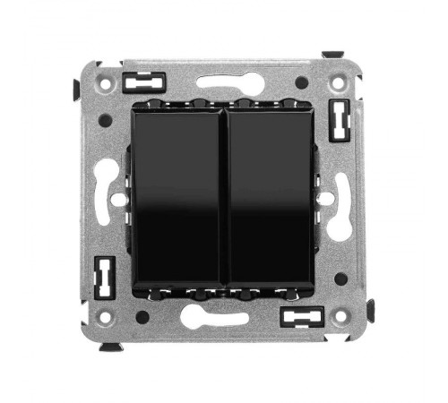 Инвертор двухклавишный в стену, "Avanti", "Черный квадрат"  4402124  DKC