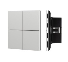INTELLIGENT ARLIGHT Кнопочная панель KNX-304-23-IN Silver (BUS, Frameless) (IARL, IP20 Металл, 2 года)  039662  Arlight