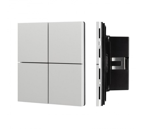 INTELLIGENT ARLIGHT Кнопочная панель KNX-304-23-IN Silver (BUS, Frameless) (IARL, IP20 Металл, 2 года)  039662  Arlight