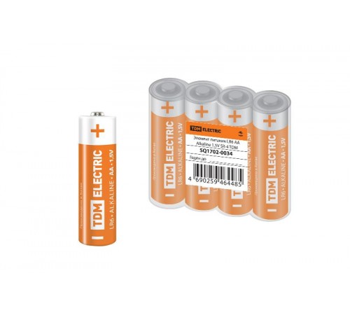 Элемент питания LR6 AA Alkaline 1,5V SR-4  SQ1702-0034  TDM