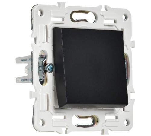 SKANDY Выключатель 1-клавишный 10А SK-V01Bl черный  SK-V10-0-10-K02  IEK