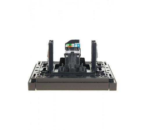 FORTE&PIANO Розетка комп. RJ45 кат.5E FP332 серый  FP-K10-1-K03  IEK