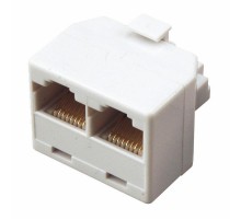 Компьютерный двойник RJ-45(8P-8C) (штекер - 2 гнезда)  03-0102  REXANT