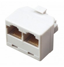 Компьютерный двойник RJ-45(8P-8C) (штекер - 2 гнезда)  03-0102  REXANT
