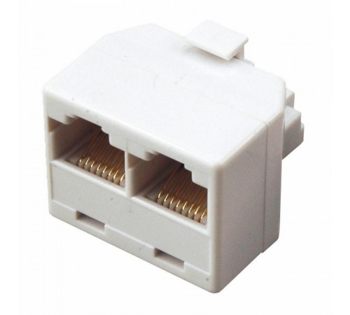 Компьютерный двойник RJ-45(8P-8C) (штекер - 2 гнезда)  03-0102  REXANT