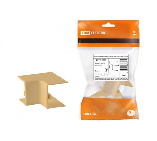 Внутренний угол КМВ 100х60 сосна (2 шт./комп.)  SQ0411-0227  TDM