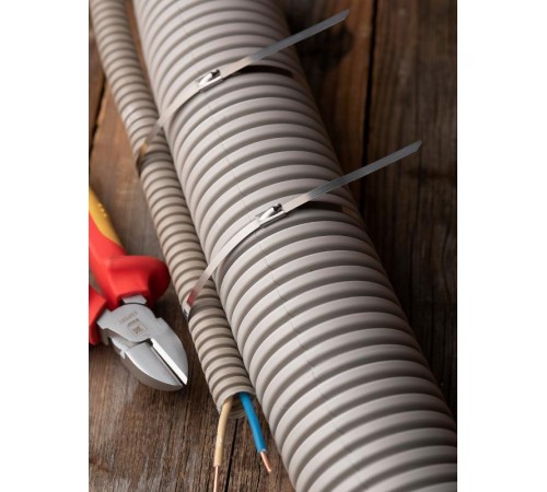 Хомут AISI 304 из нержавеющей стали, 4.6x260 (100 шт.) FlexLock PROximaplc-fl-tss-304-4.6x260EKF