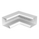 Внутренний угол кабельного канала Rapid 80 нерегулируемый 133x110 мм (сталь,белый) (GEK-SAIS133110P)  6282740  OBO Bettermann