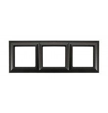 Рамка 3-поста; Eco Profi  Standart; термопласт; черный матовый  EPS483SWM  Jung
