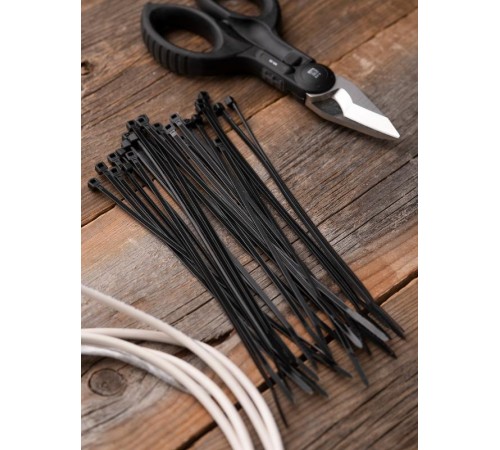 Хомут нейлоновый ЧЕРНЫЙ 2,5х150 (уп./100шт) EKF Simple  plc-cb-2.5x150  EKF