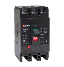 Выключатель автоматический LS63 15кА 3P 16А ProPact  mccb-63-15-3-16-ls  EKF