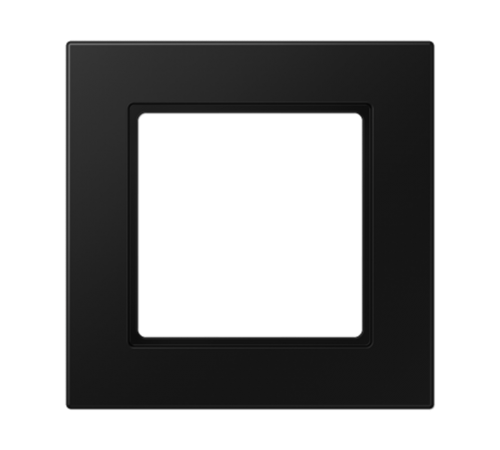 Рамка 1 пост; серия A550; термопласт; черный матовый  A5581BFSWM  Jung