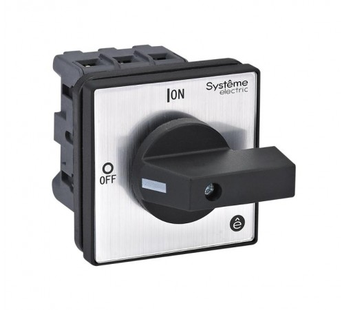 Выключатель-Разъединитель 3P 32A IP20 с чёрной рукояткой на дверцу 4 винтами  MSD32320B  SE