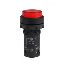 Кнопка с подсветкой OptiSignal Compact D22 C7-PL-M401 красная 1НЗ 230 В AC XB7NW34M2  362101  КЭАЗ