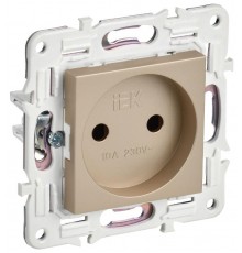 SKANDY Розетка без з/к/ш 10А SK-R02Sa песочный  SK-R10-10-K98  IEK