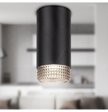 Светильник накладной настенно-потолочный спот OL40 BK/GR MR16 GU10 IP20 черный, серый  Б0058480  ЭРА